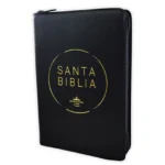 Biblia con Cierre Letra Grande RV1960, Imit Piel Negro
