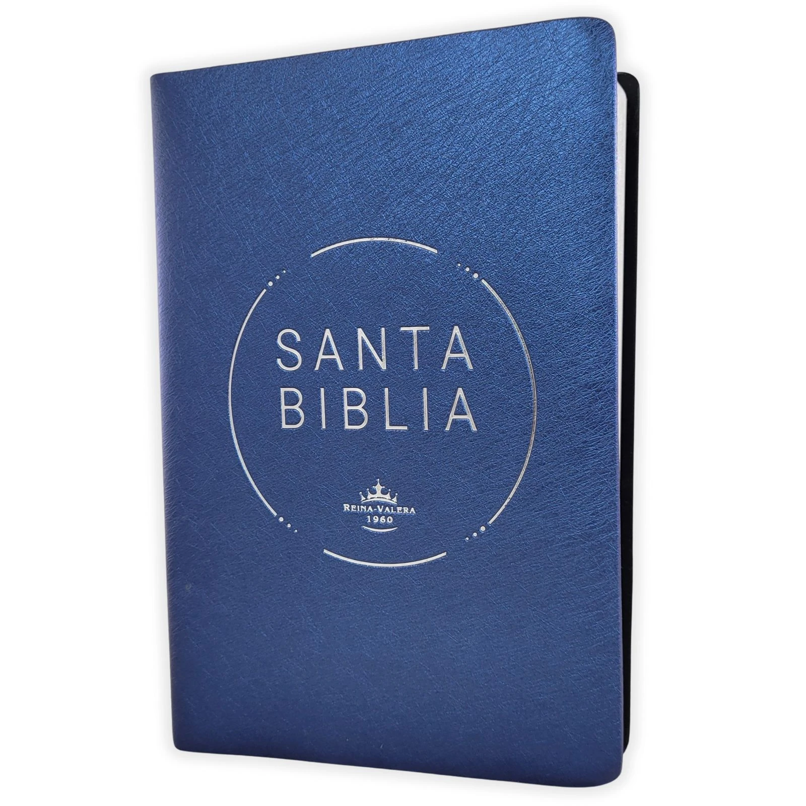 Biblia con Letra Grande 12 puntos RV1960, tapa vinilo azul con índice impreso