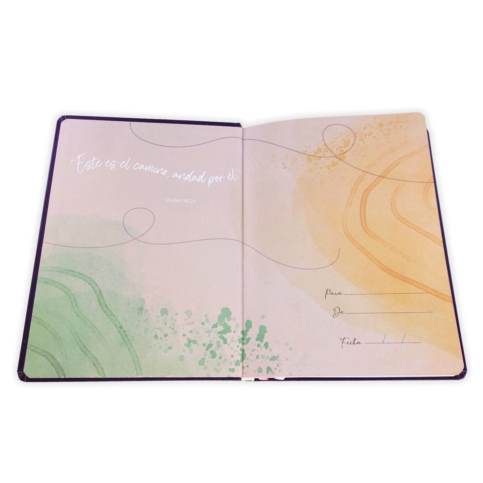 Biblia Fuente de Bendiciones RV1960, tapa dura morado floral - Imagen 5