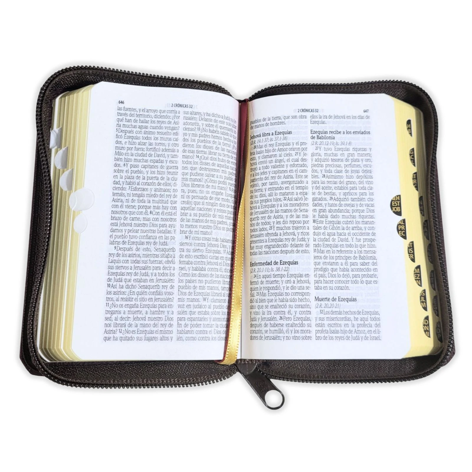 Biblia Mini Bolsillo con Cierre RV1960, imit piel vino con índice - Apocalipsis 2:7 - Imagen 3