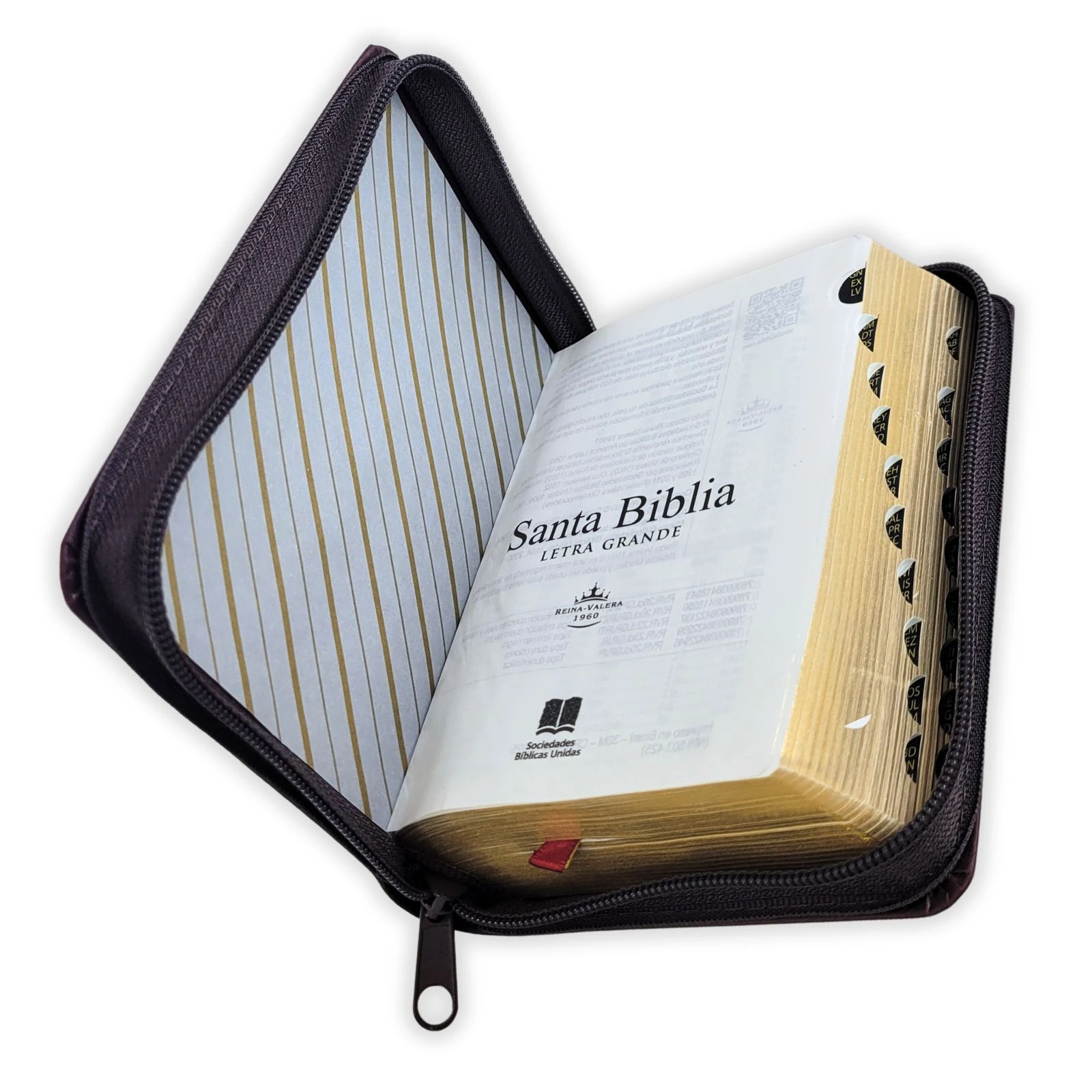 Biblia Bolsillo con Cierre RV1960, imit piel vino con índice - Apocalipsis 2:7 - Imagen 5