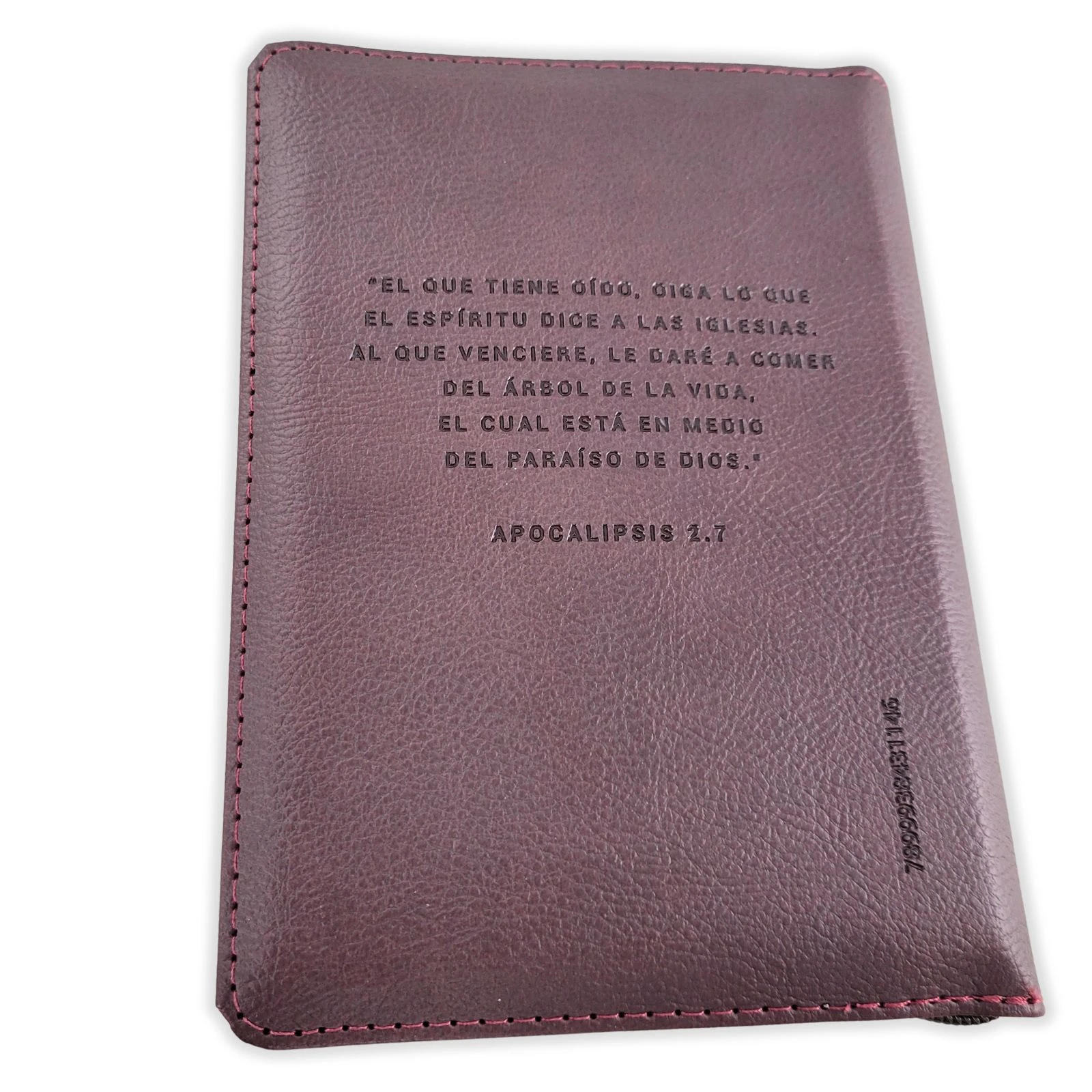 Biblia con Cierre Compacta Letra Grande RV1960, imit piel vino con índice - Apocalipsis 2:7 - Imagen 5