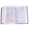 Biblia Compacta con Letra Grande 11 puntos RV1960, imit piel flores fucsia con canto floral - Imagen 3