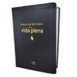 Biblia de Estudio de la Vida Plena RV1960, piel fabricada , negro