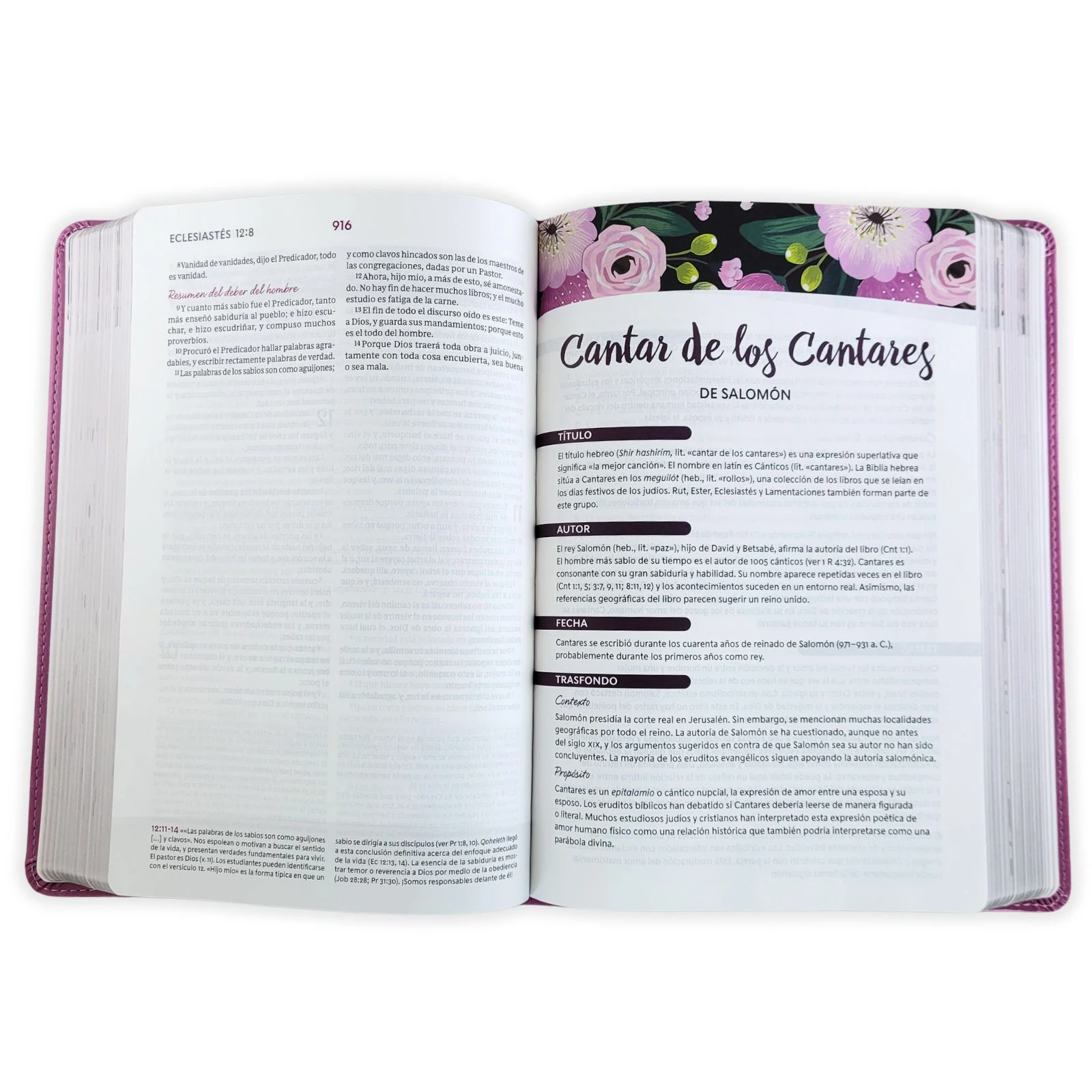 Biblia de Estudio para la Mujer RV1960, imit piel orquídea - Imagen 2