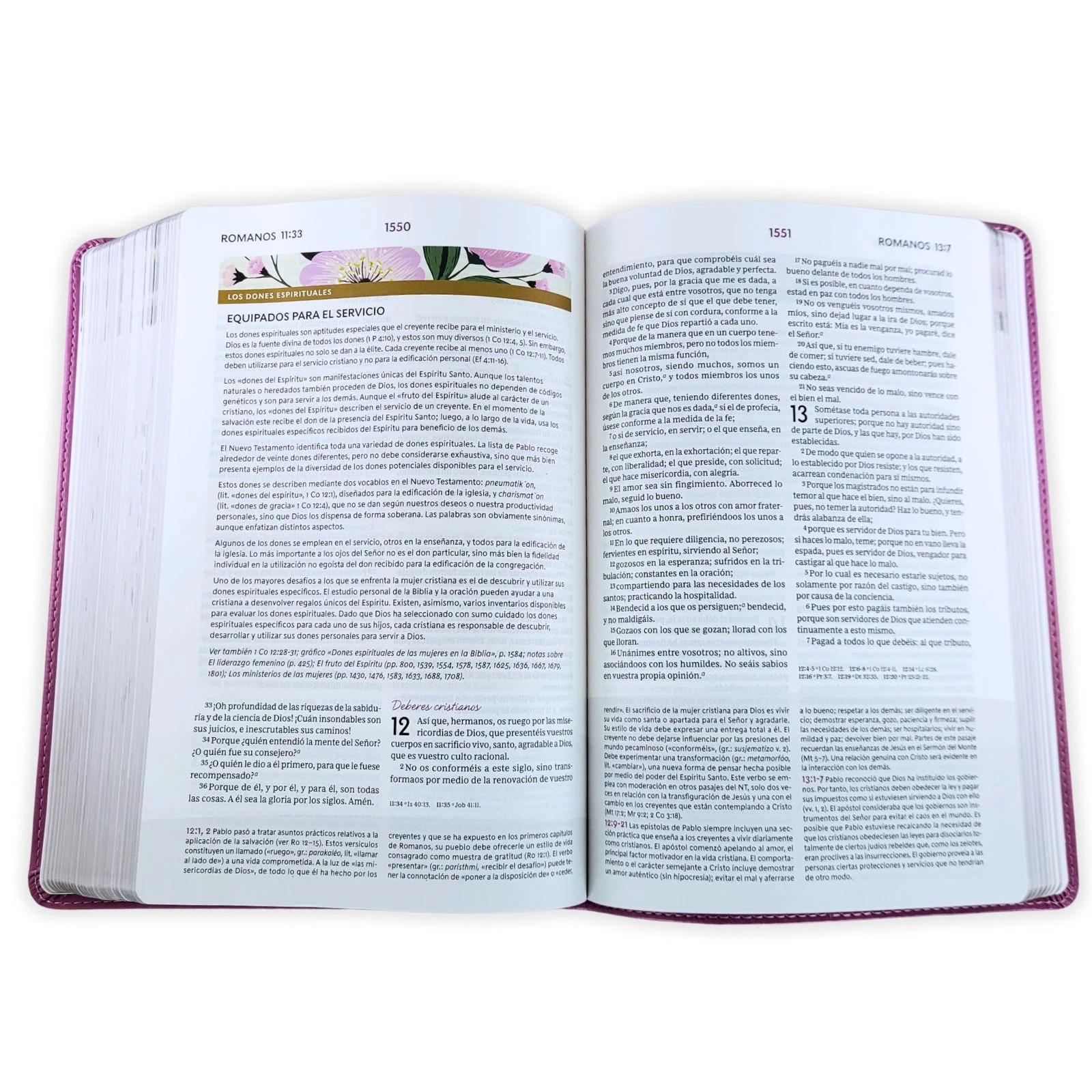 Biblia de Estudio para la Mujer RV1960, imit piel orquídea - Imagen 3