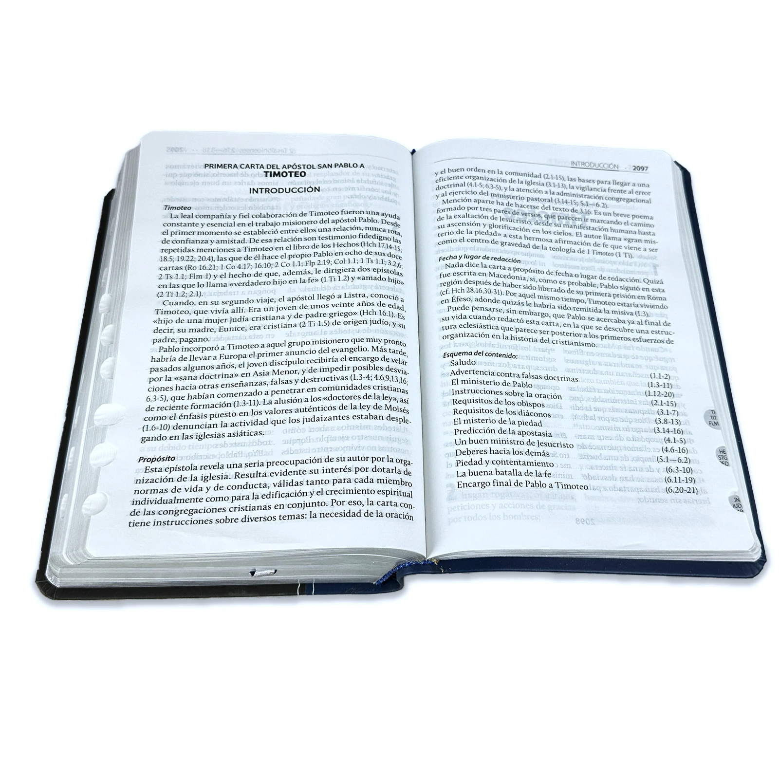 Biblia de Estudio para Hombres Reina-Valera Contemporánea Andros, imit. piel con índice - Imagen 3