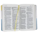 Alternative view of Biblia con Letra Gigante 15 puntos Reina-Valera Contemporánea, Imit Piel Azul y Amarillo