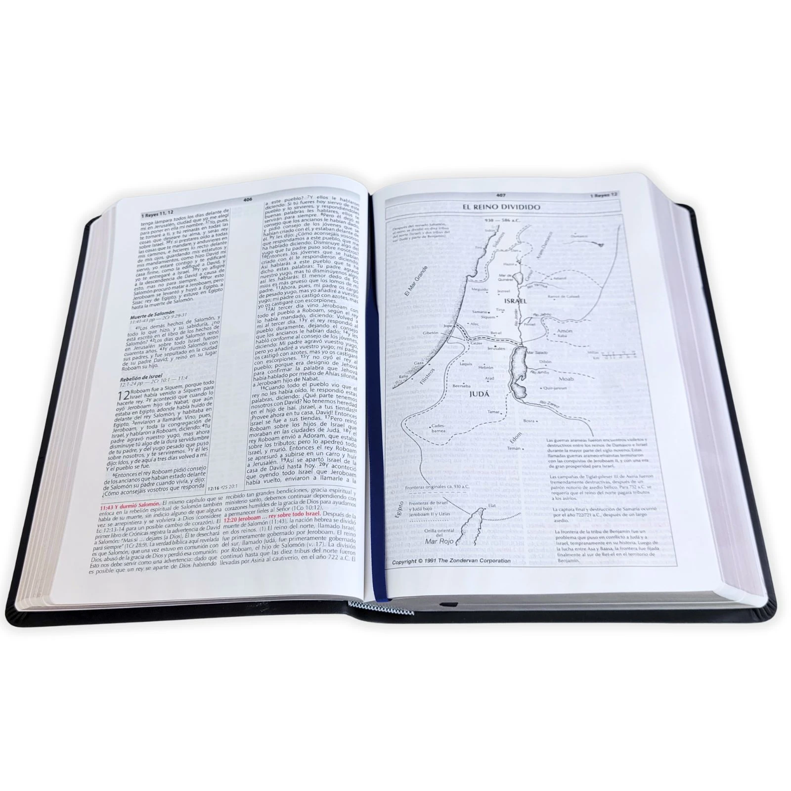 Biblia de Estudio de la Vida Plena RV1960, imit piel negro - Imagen 2