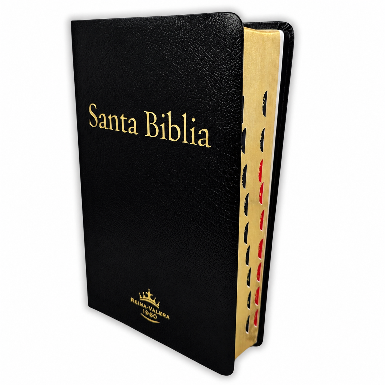 Biblia Letra Gigante RV1960, letra 14 puntos , piel fabricada, negro con índice