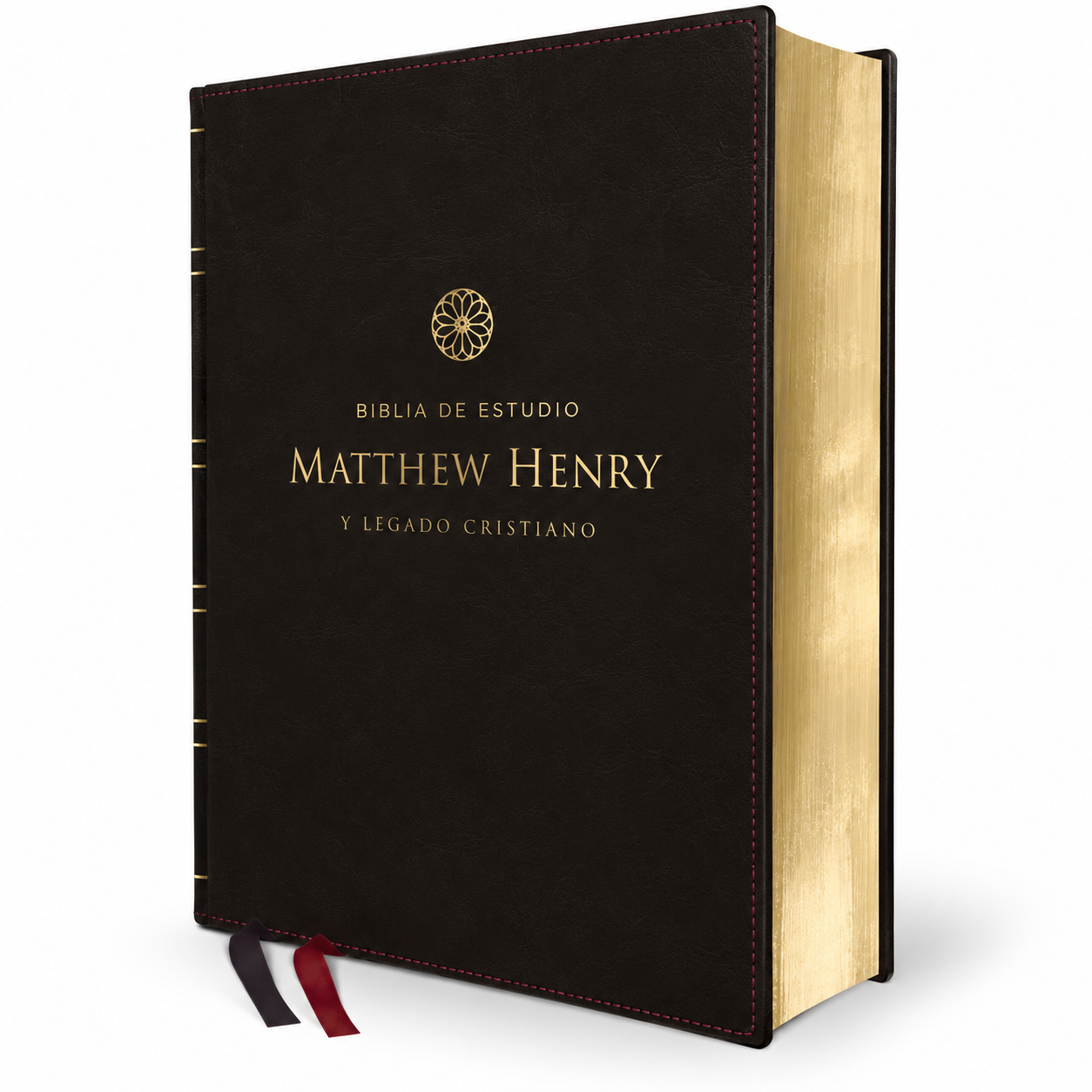 Biblia de estudio Matthew Henry y legado cristiano RVR , Piel negro