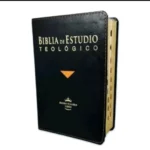 Biblia De Estudio Teológico Tamaño Manual RV1960 Piel Negra Con Indice