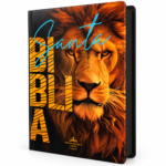 Biblia Letra Grande RV1960, Tapa Dura León de Judá, Naranja