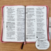 Biblia Letra Grande 12 puntos RV 1960 Imi piel con cierre referencia y concordancia palabras de Jesus en rojo - Imagen 5