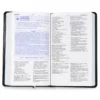Biblia de estudio para el Discipulado RV 1960 con notas de estudio referencia y concordancia imi piel Negro - Imagen 4