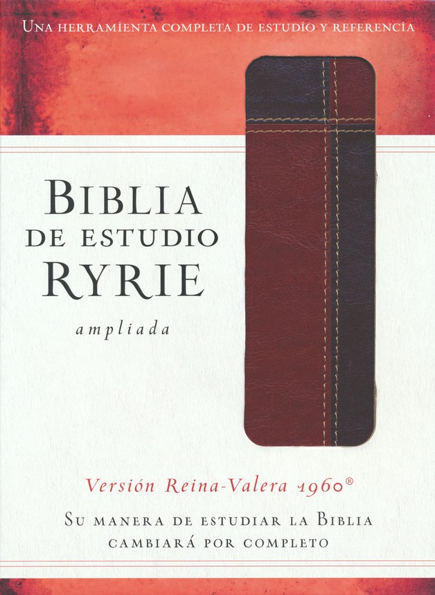Biblia de Estudio Ryrie Ampliada RVR 1960 Imitación Piel Marrón Duo Tone Index - Charles C. Ryrie - Imagen 2