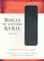 Alternative view of Biblia de Estudio Ryrie Ampliada RVR 1960 Imitación Piel Duo Tono Negro  Indice - Charles C. Ryrie