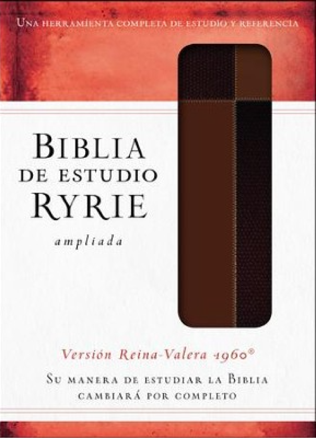 Biblia de Estudio Ryrie Ampliada RVR 1960 Imitación Piel Marrón Duo Tone Index - Charles C. Ryrie