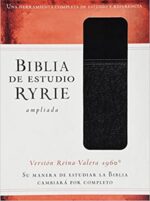 Biblia de Estudio Ryrie Ampliada RVR 1960 Imitación Piel Duo Tono Negro Indice - Charles C. Ryrie
