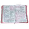 Biblia Letra Supergigante 19 Puntos RVR1960 Imitación Piel Rosa Duo Tone con Cierre e Indice - Imagen 2