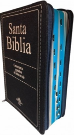 Biblia Reina Valera 1960 Letra Gigante De 14 puntos Con Cierre Tela Jean Indice