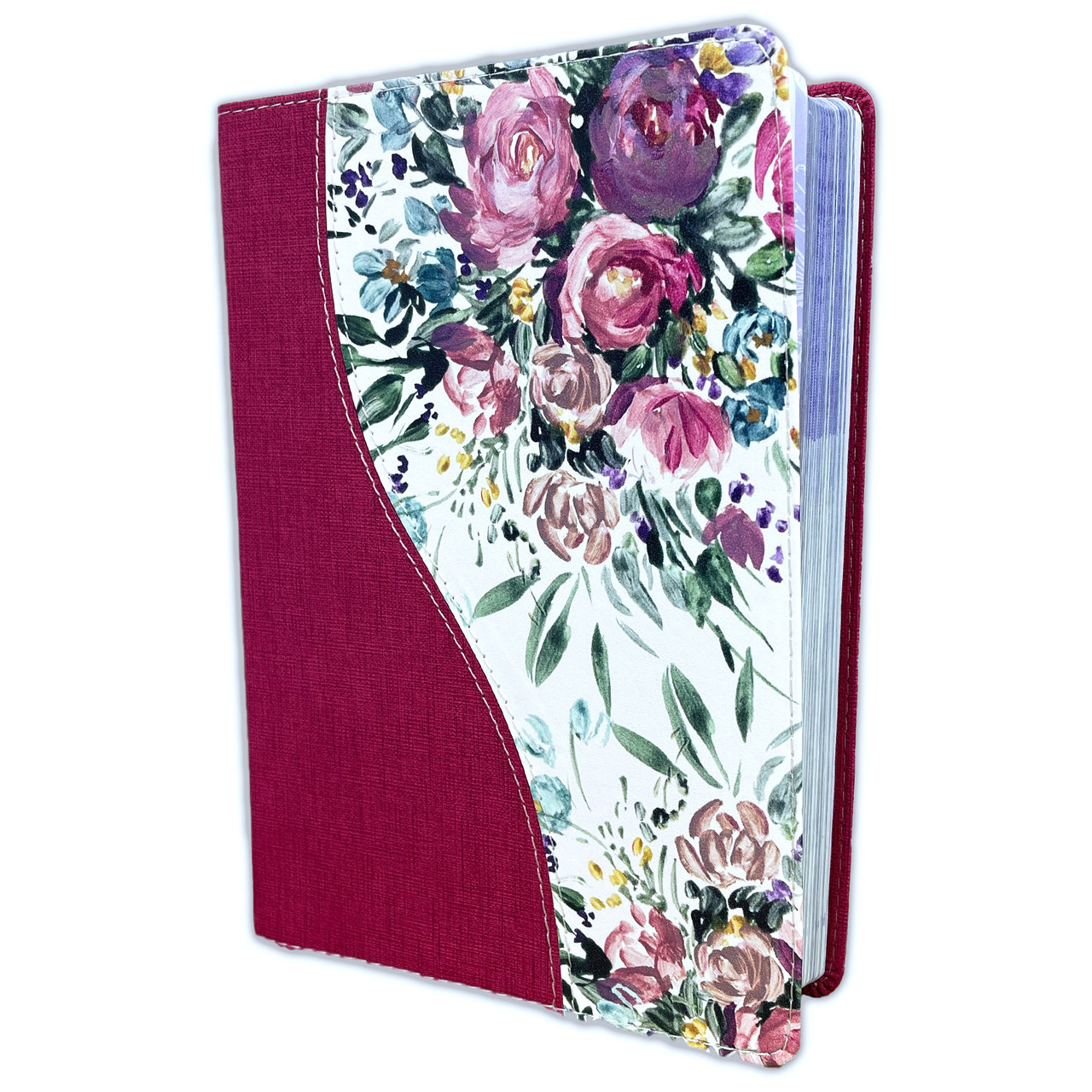 Biblia de una Joven Conforme al Corazón de Dios RVR 1960 Lujo Floral Imitación Piel - Elizabeth George