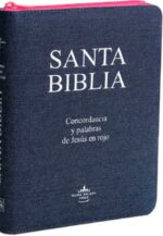 Biblia Reina Valera 1960 Letra Gigante Jean con Cierre Rosa  Concordancia e Indice