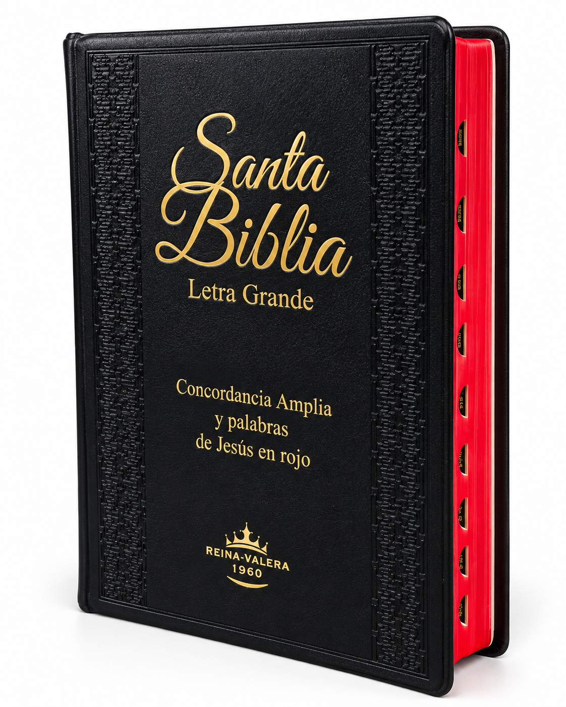 Biblia Letra Grande Concordancia Amplia RV1960, Manual Tapa Vinilo, Negro con Indice