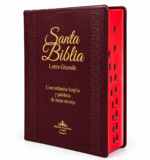 Biblia Letra Grande Concordancia Amplia RV1960, Manual Tapa Vinilo, Vino con Indice