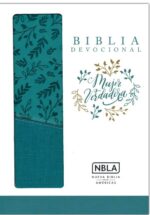 Biblia Devocional Mujer Verdadera NBLA - Imitación Piel Duo Tono Aqua - Nancy DeMoss Wolgemuth