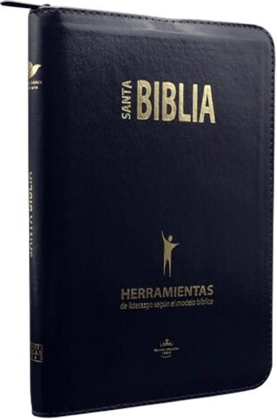 Santa Biblia RVR 1960 Herramientas de Liderazgo Según El Modelo Bíblico Imitación Piel Negro con Cierre e Index