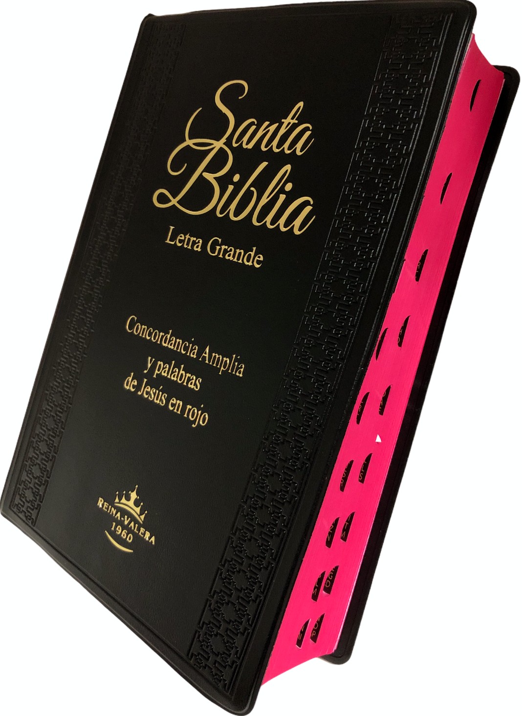 Biblia Letra Grande Concordancia Amplia RV1960, Manual Tapa Vinilo, Negro con Indice