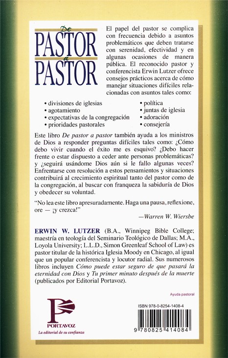 De Pastor a Pastor - Tapa Blanda - Erwin W. Lutzer - Imagen 10