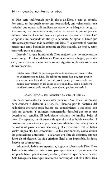 Cuando no Deseo a Dios - Tapa Blanda – John Piper - Imagen 6