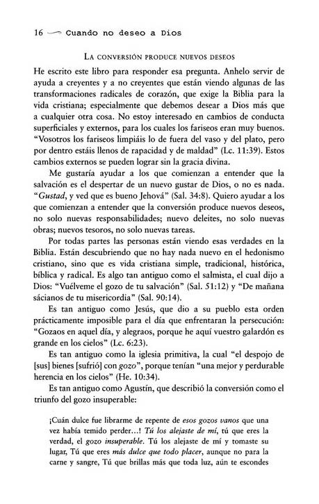 Cuando no Deseo a Dios - Tapa Blanda – John Piper - Imagen 8