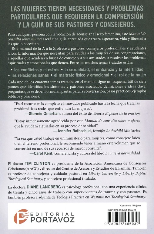 Consejería Bíblica Tomo 4: Manual de Consulta Sobre Mujeres - Tapa Blanda - Tim Clinton - Imagen 10