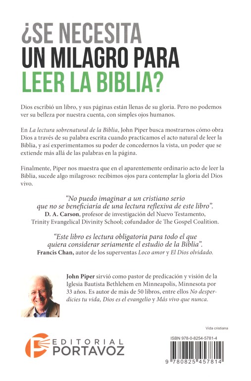La Lectura Sobrenatural de la Biblia - Tapa Blanda – John Piper - Imagen 12