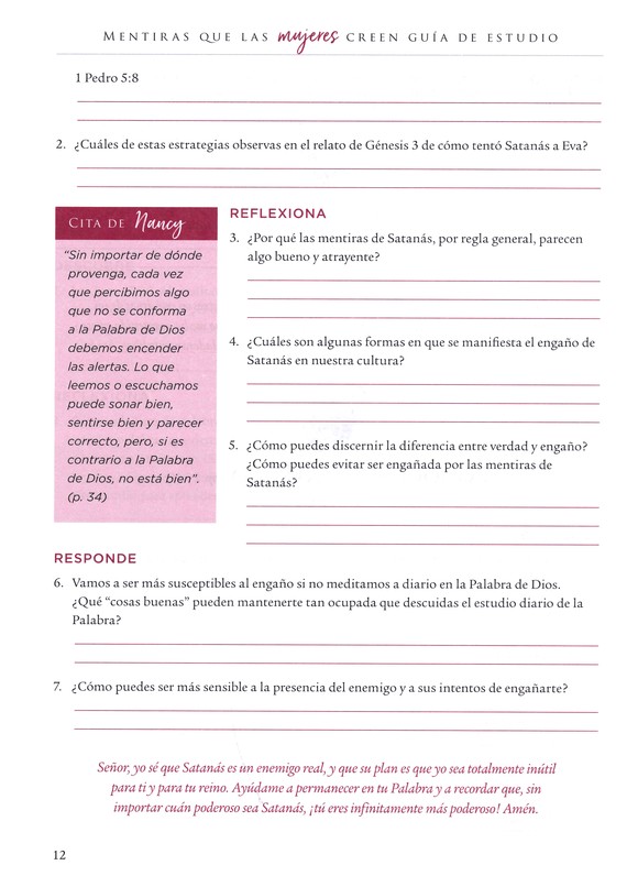Mentiras que las Mujeres Creen - Guía de Estudio - Tapa Blanda – Nancy DeMoss Wolgemuth - Imagen 9