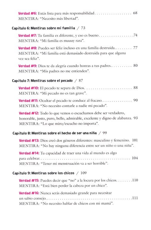 Mentiras que las Niñas Creen - Tapa Blanda – Dannah Gresh - Imagen 4