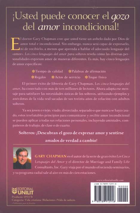 Los Cinco Lenguajes del Amor para Solteros - Tapa Blanda – Gary Chapman - Imagen 11