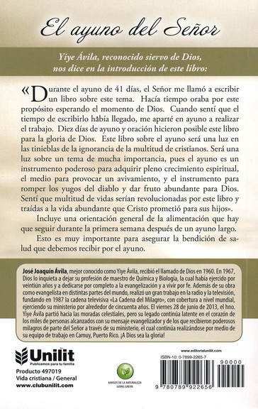 El Ayuno del Señor - Edición Favoritos - Tapa Blanda – Yiye Ávila - Imagen 10