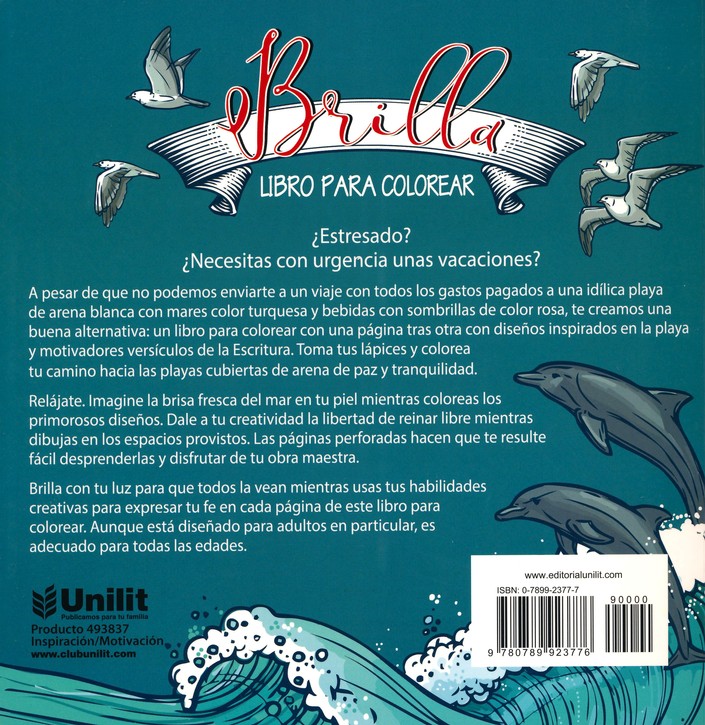 Brilla Colorea tu Vida Hermosa: Libro de Colorear - Tapa Blanda - Christian Art - Imagen 9