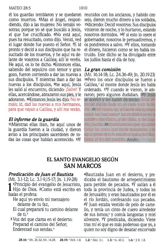 Santa Biblia de Promesas Reina Valera 1960 Letra Gigante Negra Indice Tapa Blanda - Imagen 7