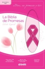 Biblia de Promesas Reina Valera 1960 -  Piel Especial Rosa -  Cáncer - Tapa Dura