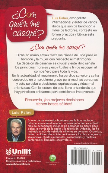 ¿Con Quién me Casaré? - Edición Bolsillo - Tapa Blanda – Luis Palau - Imagen 8