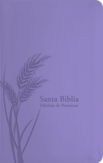 Biblia de Promesas Reina Valera 1960- Tamaño Manual - Edición Lavanda Imitación Piel Indice Cierre