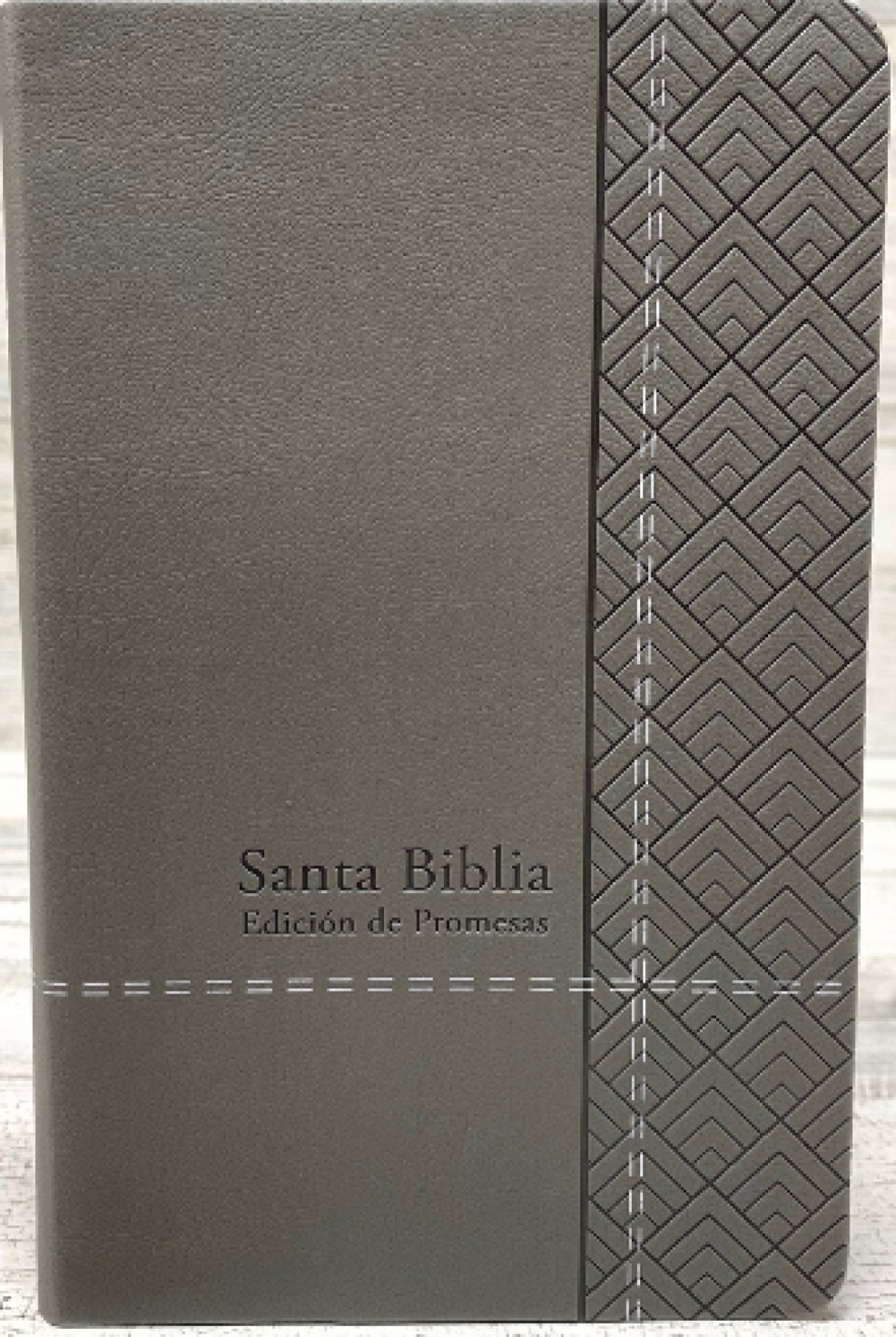 Biblia de Promesas Reina Valera 1960 - Tamaño Manual - Edición Gris - Imitación Piel