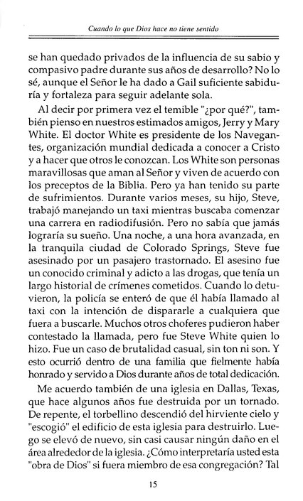 Cuando lo que Dios Hace no Tiene Sentido- Tapa Blanda - James Dobson - Imagen 8