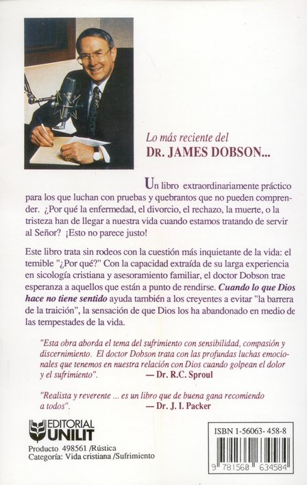 Cuando lo que Dios Hace no Tiene Sentido- Tapa Blanda - James Dobson - Imagen 9