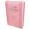 Biblia Rosa Letra Grande 12 Puntos con Index Cierre RV1960
